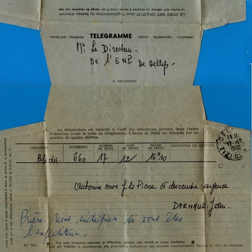 Le télégramme 1960